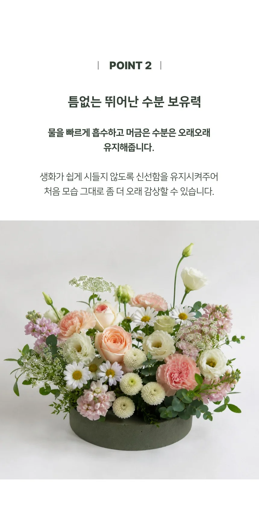 원형 오아시스 꽃꽂이폼 플로랄폼 플라워폼 대형 상세3