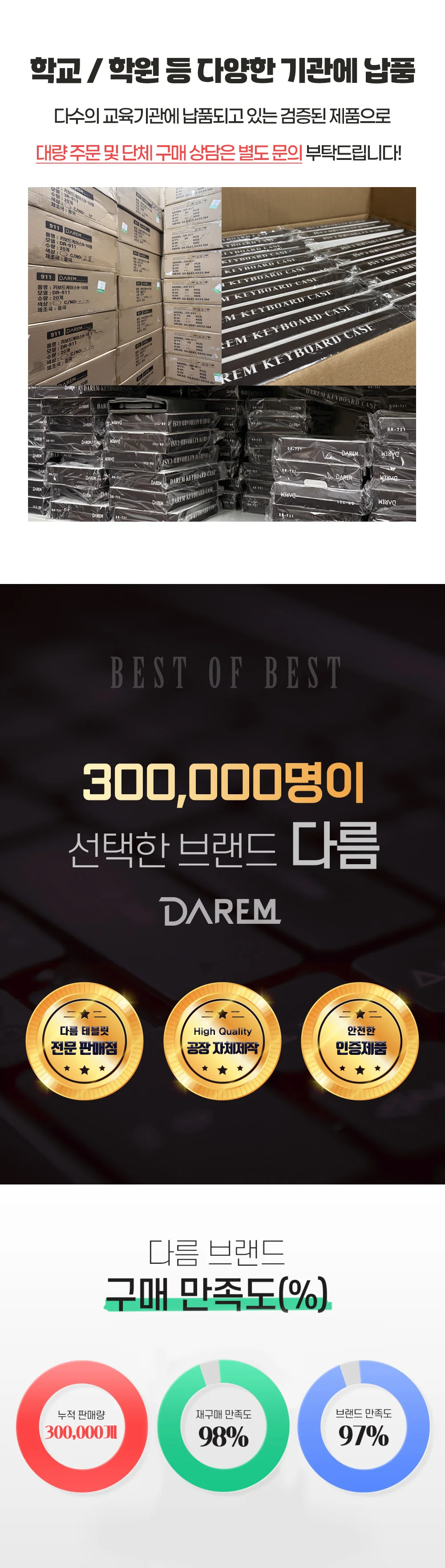 2026 다름 북커버 7-8인치 키보드 케이스 공용 호환 상세1