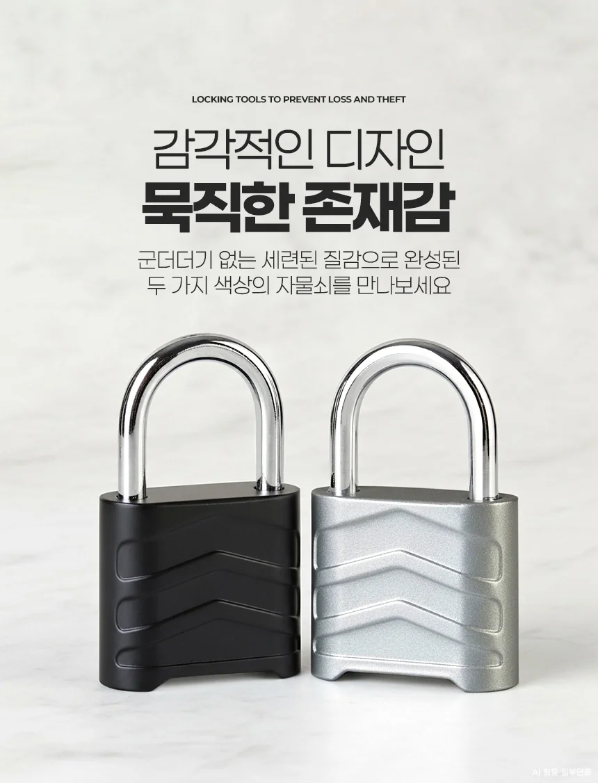 4단다이얼창고자물쇠 비밀번호 열쇠수리 대문 사물함 현관고리 번호키 상세5