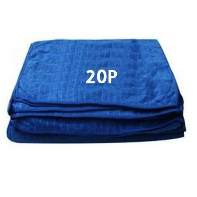 파란색 극세사 걸레 행주 청소용품 20P 40x60