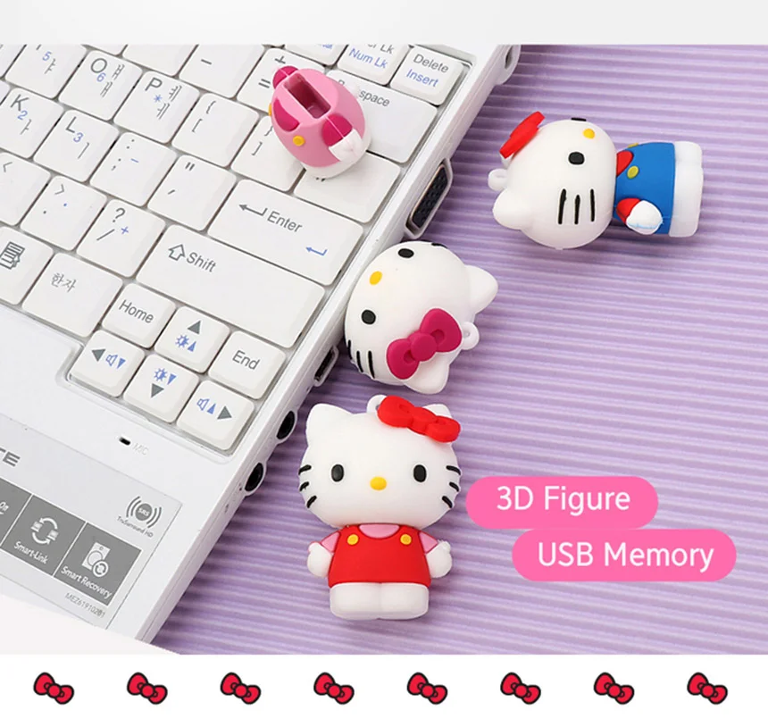 캐릭터 3D 피규어 USB 64G 연핑크 64기가 초고속 PC 상세3