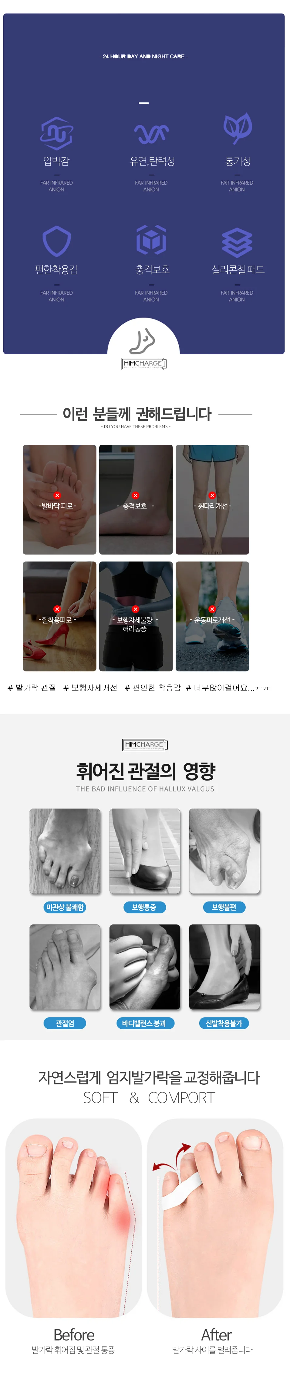 이중 링 새끼발가락 관절 분리 보호대 상세3