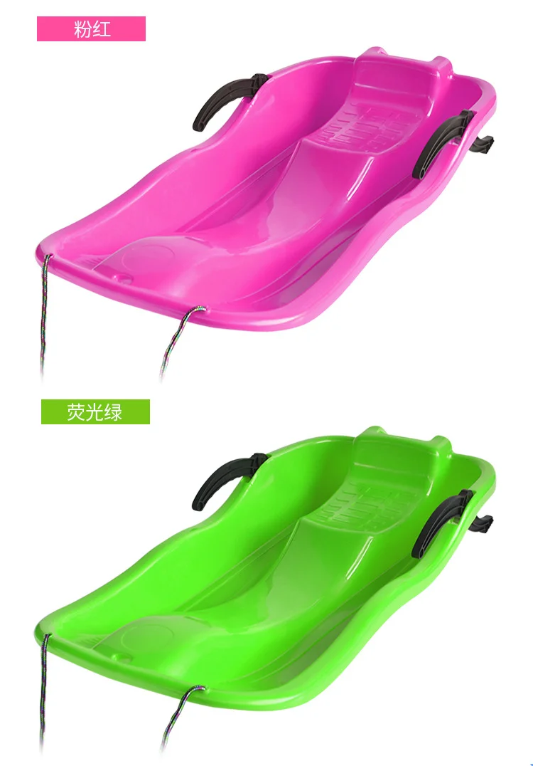 두꺼운 스노보드 썰매 2인승 87cm 벨트 브레이크 성인 스케이트 보드 벨트 로프 도매 스키 빙차 상세3