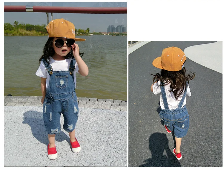 청멜빵 반바지 상세1