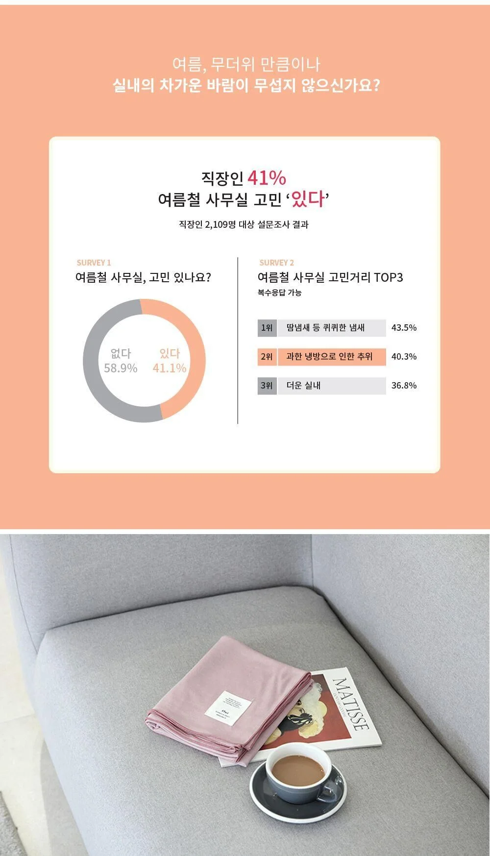 썸머블랑켓 12Color 캠핑용담요 자동차이불 사무실담요 상세4