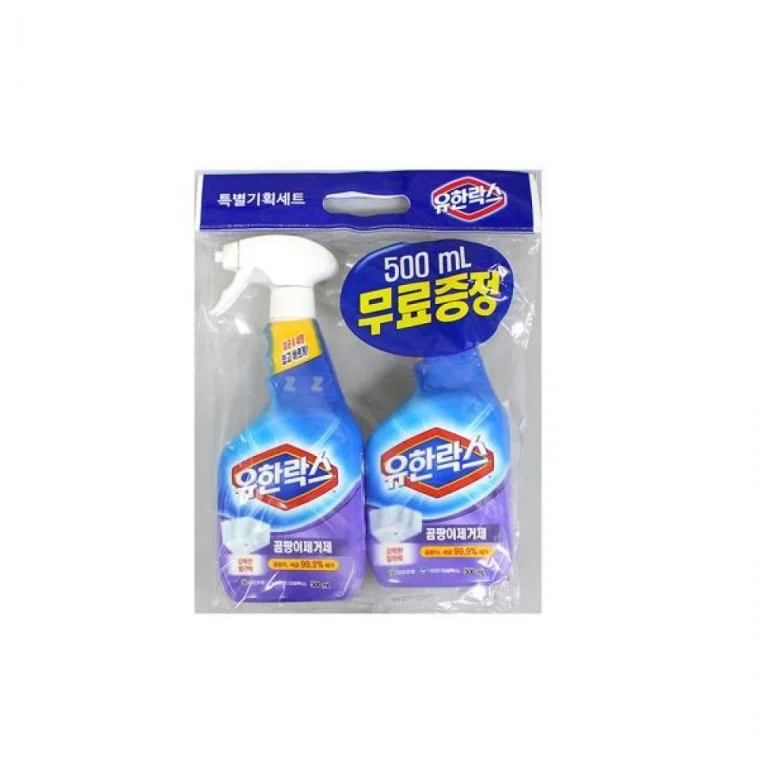 유한락스 곰팡이제거제 500ml 베란다청소 실리콘 제거 곰팡이 벽지 욕실