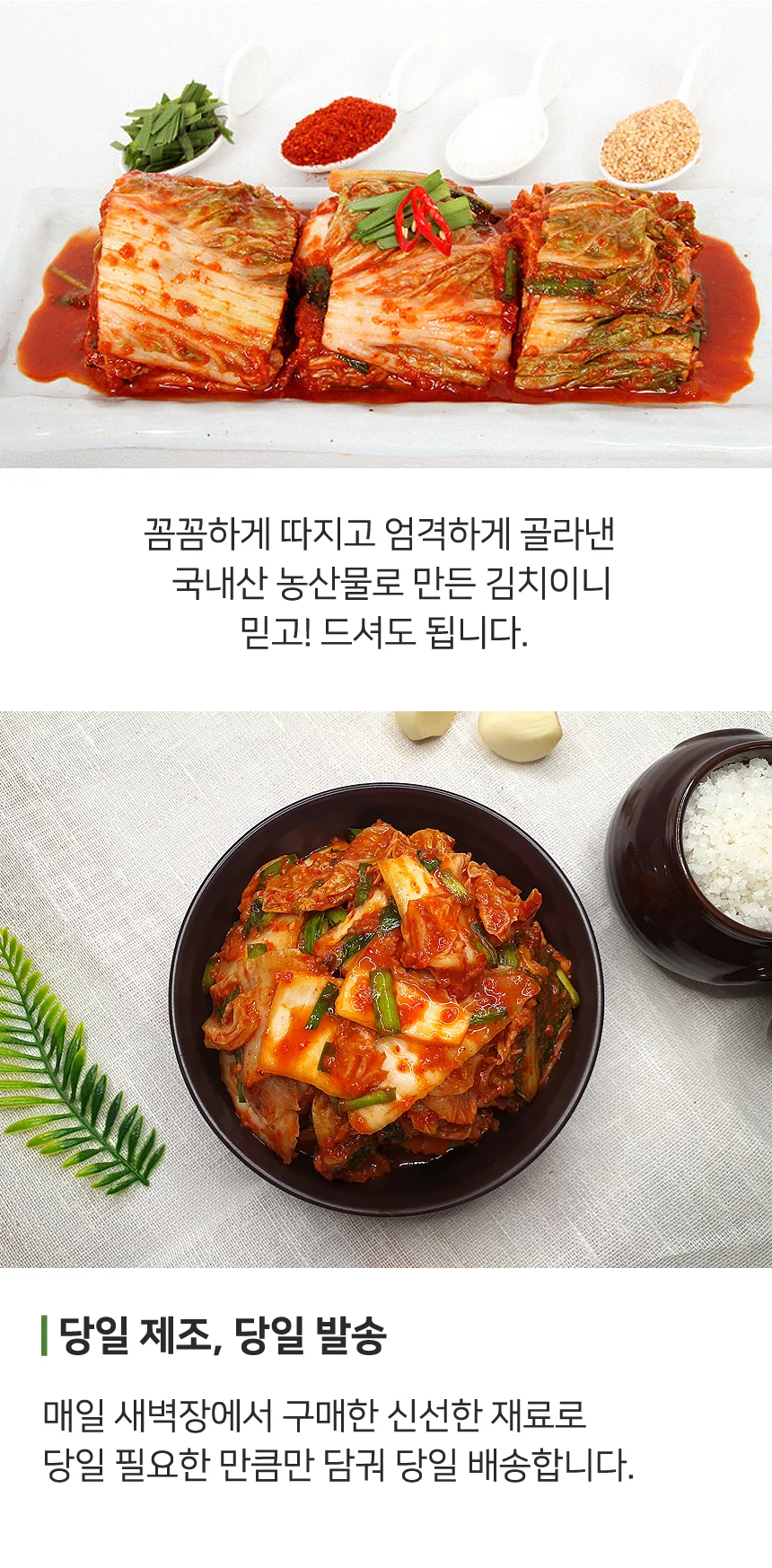 당일생산 전라도 대감 맛김치 5kg (100% 국산재료) 상세4