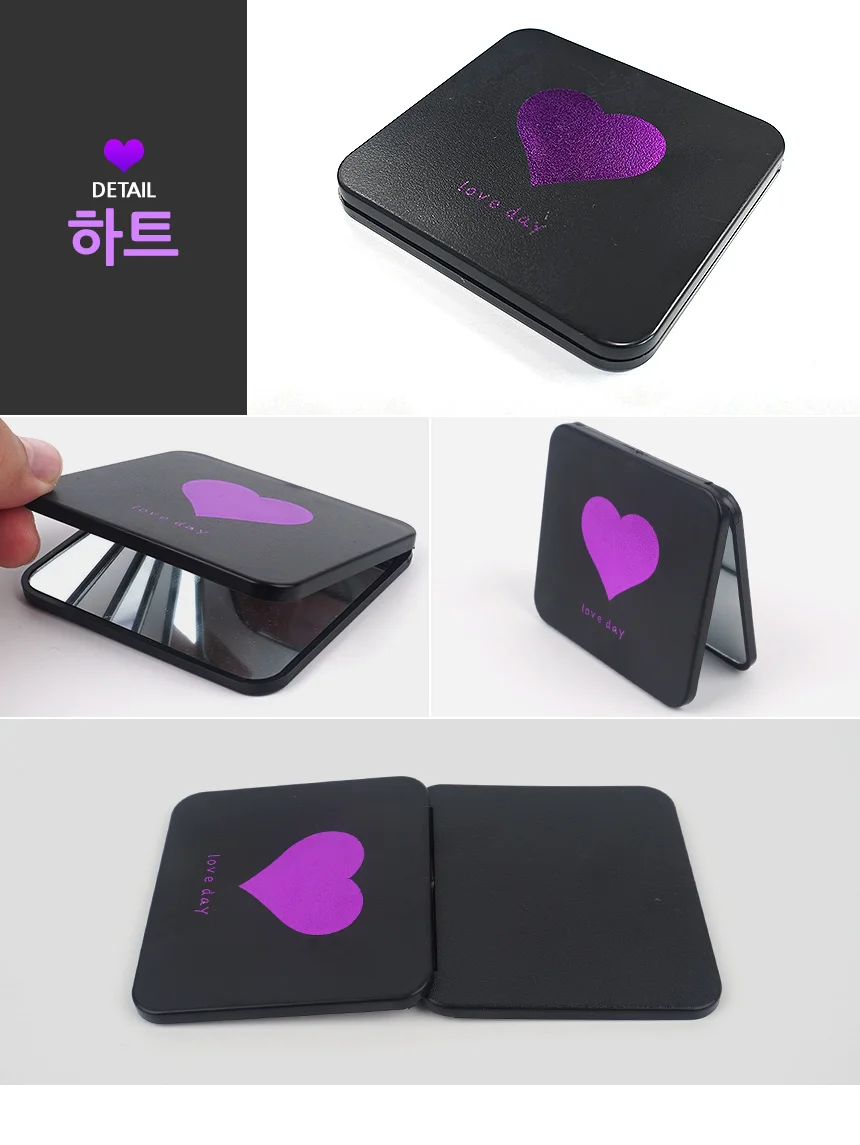 사각 손거울 포켓 휴대용 소형 미니 작은 접이식 상세9