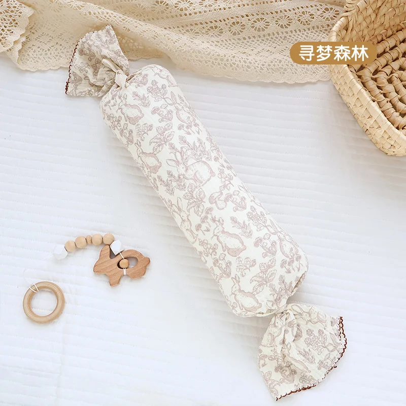 유아롱베개 사탕 안심 베개 아기 베개 아기 거즈 잠재우기 안고 자는 베개 신생아 다리 사이 상세3